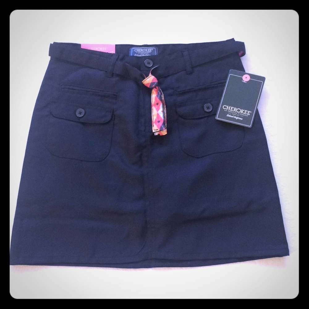 Girls Cherokee navy scooter uniform size 14